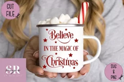 Believe in the magic of christmas bauble| vinyl cutting | Product Image 1