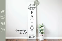 Welcome To Our Patio - Family Name Sign SVG Product Image 2