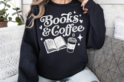 Books and Coffee PNG Book Lover Reading Product Image 4