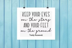 Keep Your Eyes on the Stars Quote Inspirational Saying SVG Product Image 2