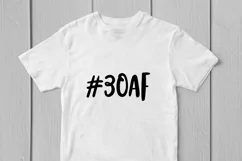 30AF - Birthday SVG EPS DXF PNG Cutting Files Product Image 2