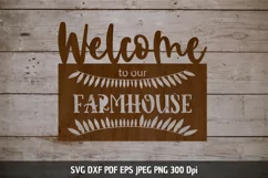 Welcome to our Farmhouse SVG|Door sign Cut files|Porche Sign Product Image 1