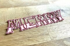 Christmas 3D Layered Design | MerryChristmas 3D SVG Product Image 5