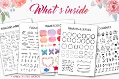 Romantic Pack.Watercolor and Doodles Product Image 2