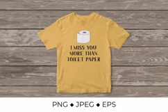I love you more than toilet paper lettering Product Image 4