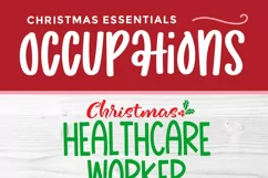 Christmas Healthcare worker svg, a health care worker svg Product Image 5