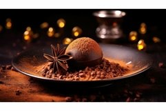 truffle dark chocolate isolated Product Image 1