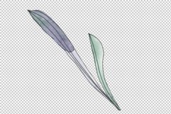 Bouquet summer breeze lavender watercolor png Product Image 2