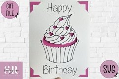 Birthday card insert design| Paper cutting | Cricut Joy svg Product Image 5
