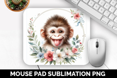 Cute Animals Mouse Pad Bundle, Sublimation Mouse Pad PNG Product Image 18