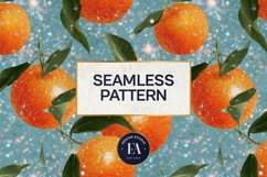 Glitter Orange Pattern | Sparkly Citrus Texture Product Image 3