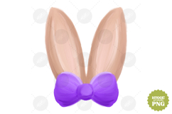 Coquette Easter Bow Bunny Ears Sublimation PNG Bundle Product Image 8