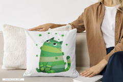 St Patricks Day Funny Cats Clipart Product Image 4