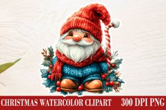 Christmas Gnome Clipart, Winter Clipart Product Image 1