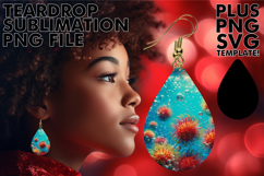 Enchanted Teardrop Earrings Art, 3D Fruits Product Image 1
