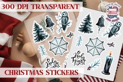 Christmas Sticker Sheet Gothic Dark Winter Holiday PNG Product Image 1