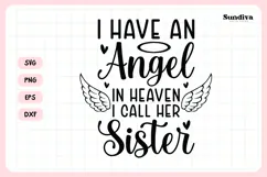 Heartfelt Memorial Quote SVG | I Call Her Sister Product Image 3