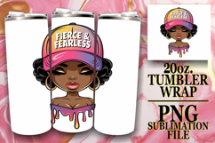 GIFT OF RADIANCE 20oz TUMBLER WRAP, Black Woman Product Image 1