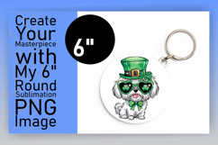 Artistic Keychain Circle Design Template , St Patrick Product Image 1