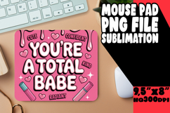 Timeless desk PAD Fun PNG, Girl Quote Product Image 1