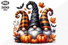 Halloween Gnomes Sublimation - Clipart PNG Design Product Image 1