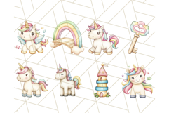 Pastel Unicorn Clipart PNG Fairy Tale Magic, Unicorn Png Product Image 7