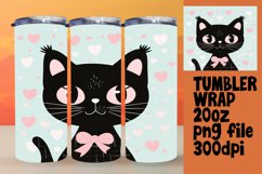Cute Cat Tumbler Wrap for 20oz Product Image 1