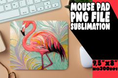 LUMINOUS mouse pad Gift Ideas, Flamingo Product Image 1