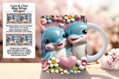 Sweet 15oz Mug Wrap Png Design , Sweet Animals Product Image 1