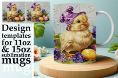 Festive 3D Easter Bunny Mug Sublimation 11oz Product Image 1
