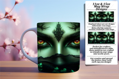 Magical 11oz Mug Wrap Png Design , Horror Halloween Product Image 1