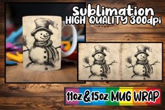 Playful Frosty Mug Design - Snowman Winter Charm Product Image 1
