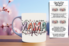 Delightful 15oz Mug Wrap Png Artwork , Mama Product Image 1