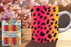 Leopard Glitter Mug Wrap 11oz/15oz Patterns for Style Product Image 1