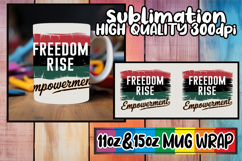 Loving memories sublimation mug wrap, Juneteenth Product Image 1
