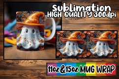 Haunted Harvest: 3D Mug Sublimation Wraps - Autumn Theme Product Image 1