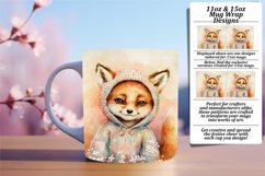 Fun 15oz Mug Wrap Png Template , Animals Product Image 1
