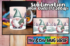 Cheerful skies 11oz 15oz sublimation wrap, Gnomes Product Image 1