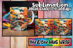 Spring Embroidered Beauty Mug Wrap - 15oz 11oz Product Image 1