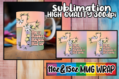 Pure bliss 11oz 15oz mug wrap, Cross Product Image 1