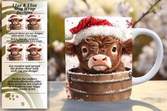 Bright 15oz Mug Wrap Png Design , Christmas Product Image 1