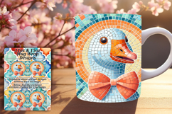 Whimsical 15oz Mug Wrap Png Template , Goose Product Image 1