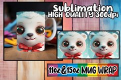 Winter Holiday 3D Christmas Mug Wrap Product Image 1