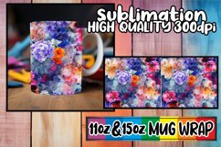 Spring Abstract Floral Fusion Mug Sublimation 11oz/15oz Product Image 1