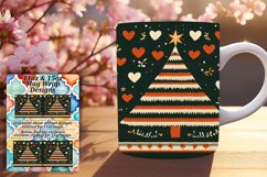 Gorgeous 15oz Mug Wrap Png Design , Holiday Product Image 1