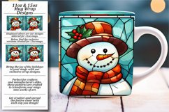 Winter Holiday Glass Mug Sublimation Product Image 1