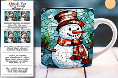 Festive Stained Glass Elegance - Mug Wrap Magic Product Image 1