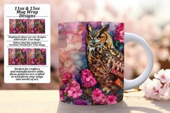 Bird-themed Spring Owl 11oz 15oz Sublimation Product Image 1