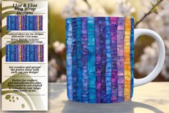 Spring Striped Flower Mug Wrap - Colorful Marvel Product Image 1