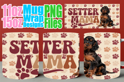 Vibrant colors 11oz 15oz sublimation wrap, Dog Mom Product Image 1